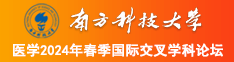 少女超逼南方科技大学医学2024年春季国际交叉学科论坛